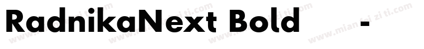 RadnikaNext Bold字体下载字体转换